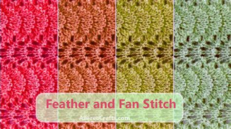 Feather And Fan Crochet Pattern Lacy Feather And Fan Pattern Designer