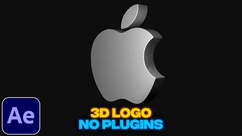 3D Rotating Logo Animation Tutorial In After Effects No Plugins