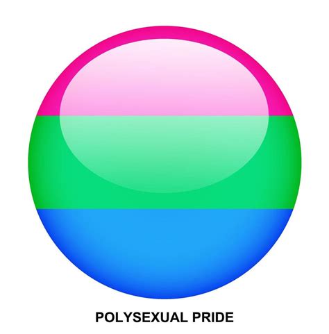 Polysexual Pride Flag Button On White Background 46467699 Vector Art At Vecteezy