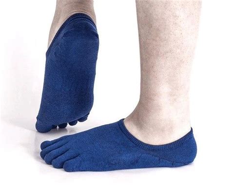 5 Pairslot Five Fingers Invisible Sock Men Cotton Non Slip Cool Toe Socks For Men Boy Meias