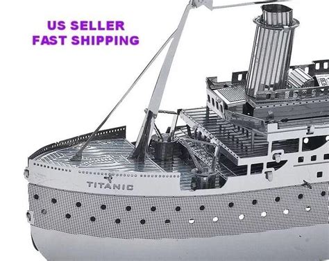 3D Metal Puzzle Titanic Laser Cut DIY Model Birthday Gift Room Office ...