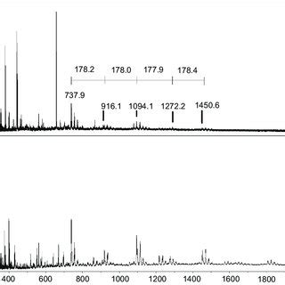 Reflector Positive Ion Mode Maldi Tof Ms Spectrum Of Chca Alone