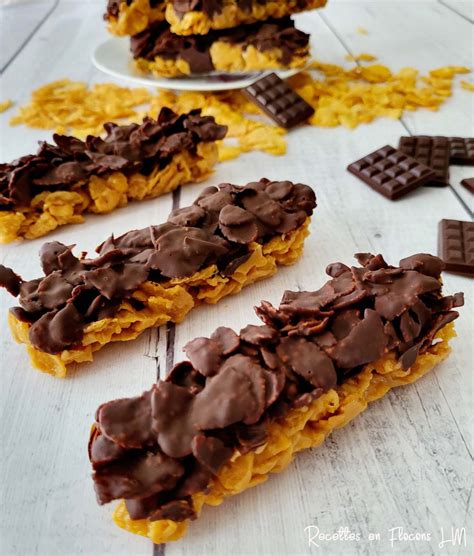 Barres Corn Flakes Chocolat Et Beurre De Cacahu Te Recettes En Flocons