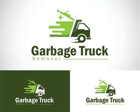 garbage truck logo creative design concept trash cleans organic 38740245 Vector Art at Vecteezy