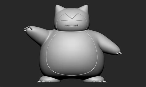 Pokemon Snorlax con 2 poses Impresión fácil EDream Makers