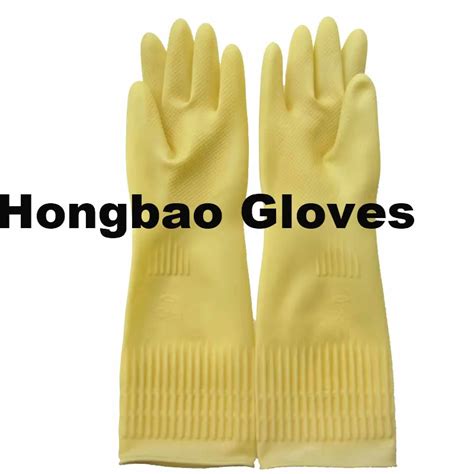 100g Extra Long Sleeve 38cm Korea Household Kitchen Cleaning Laundry Washing Waterproof Glove