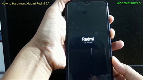 How To Hard Reset Xiaomi Redmi 7A YouTube