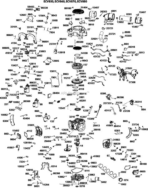 Kohler Engine Parts Diagram for ECV870 3011 HOP 31 HP Engine