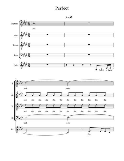 Perfect Acapella Sheet Music For Piano Download Free In Pdf Or Midi