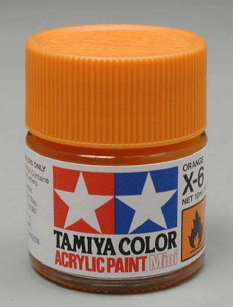 Tamiya 81506 Acrylic Mini X 6 Orange