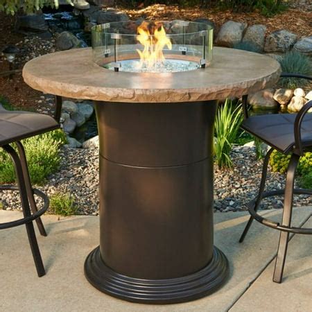 Outdoor GreatRoom 48 in. Colonial Bar Height Fire Pit Table with Free ...