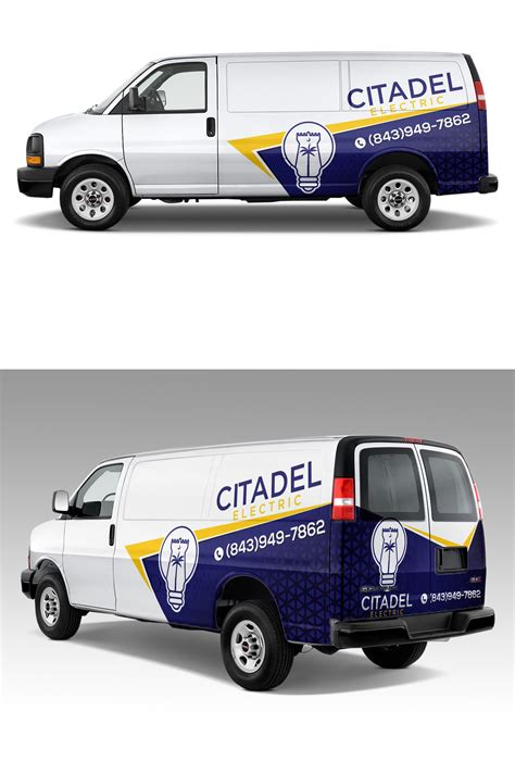 Elegant Playful Electrical Car Wrap Design For Citadel Electric By