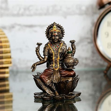 Buy Mukundra Art N Craft Godess Lakshmi Idol Statue Beautiful Hindu