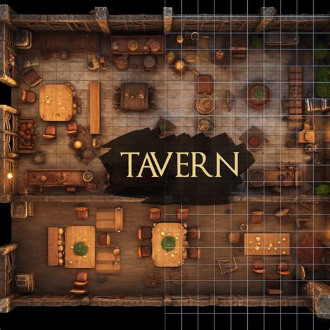 Tavern Battle Map Dnd Battle Map Dandd Battlemap Dungeons And Dragons