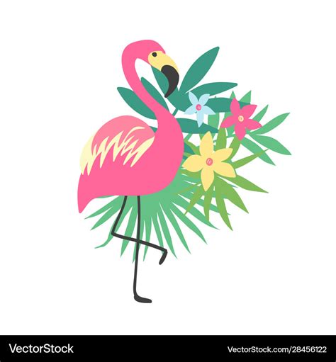 Flamingo Tropical Bird Design Royalty Free Vector Image