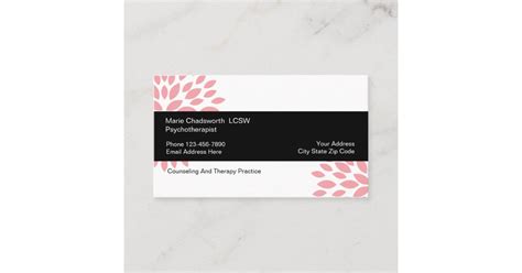 Psychotherapist Counseling Design Business Card | Zazzle