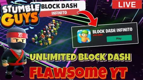 Stumble Guys Live Unlimited Block Dash Code Infinite Bd Code Road