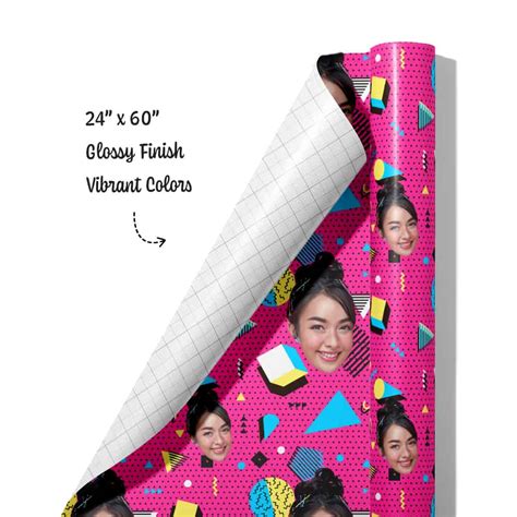 Custom Printed Wrapping Paper With Your Face On It