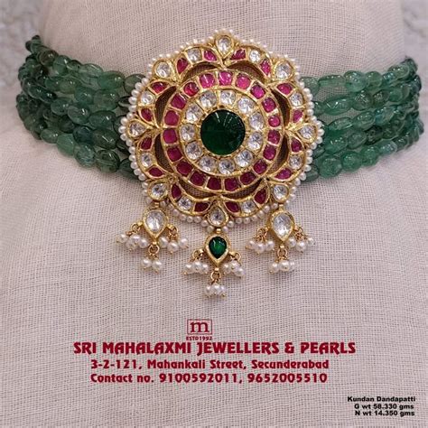 Pin By Shamili On Beads Jewellery Pearl Necklace Designs Gold