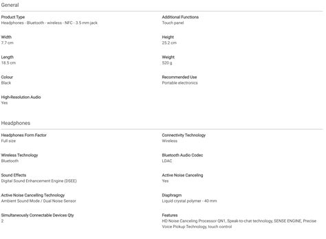 Leaked Sony WH-1000XM4 listing confirms June 23 release date, no aptX