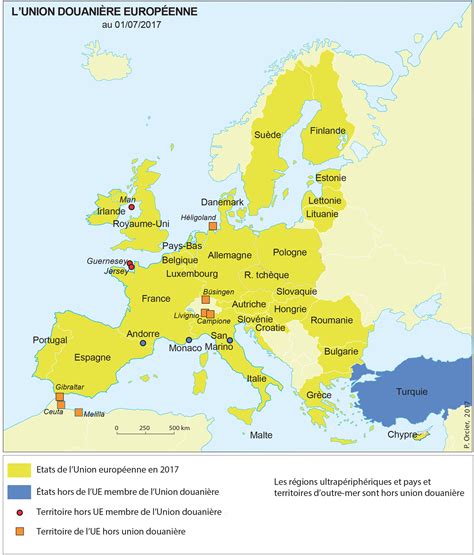 Carte Des Pays De Lunion Europ Enne Le Carte