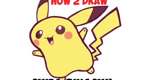 How to draw chibi pikachu - eyesdase