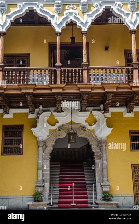 La ciudad de Lima Perú Palacio Torre Tagle patio Fotografía de stock