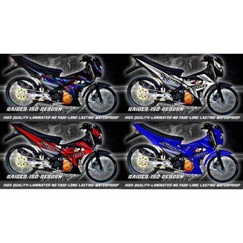 Suzuki Raider Carb Reborn Decal Sticker New Design Lazada Ph