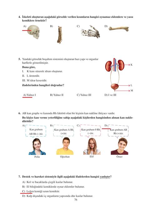 6 Sınıf Fen Bilimleri Ders Kitabı Adım Adım Matbaa Yayınları Sayfa 76