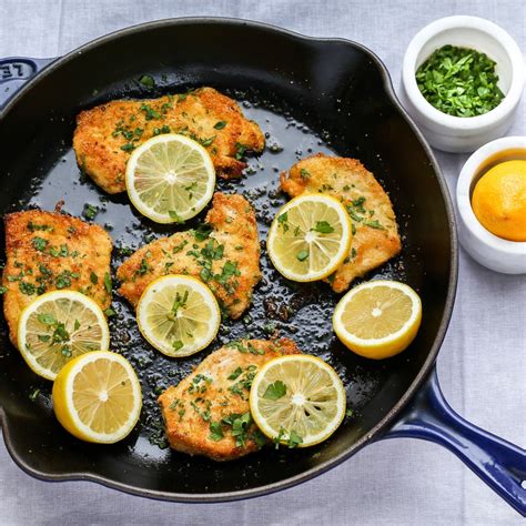 Chicken Escalope With Lemon Sauce My Global Cuisine