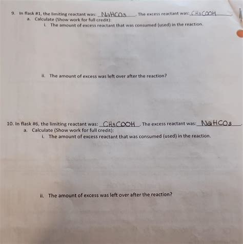 Solved the balanced equation is NaHCO3 + CH3COOH ️ NaC2H3O2 | Chegg.com