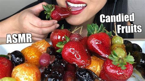 Asmr Candied Fruits Tanghulu Ice Cracking Eating Sounds 사탕 탕후루 Asmr Phan Youtube