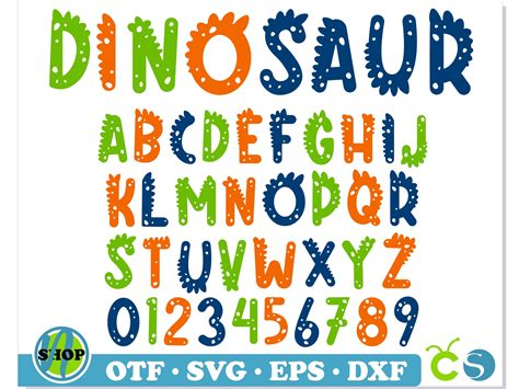 Dinosaur Font Svg Cricut Dinosaur Font Ttf Baby Child Font Etsy Australia