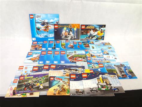 Lot Detail Large Group Of Lego Instruction Booklets