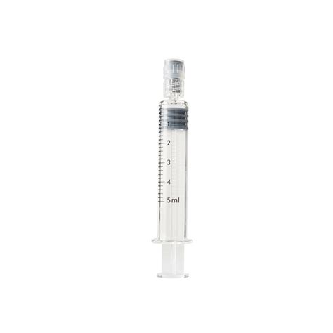 Prefillable 5 Ml Luer Lock Syringe Empty Borosilicate Glass Dab Syringes