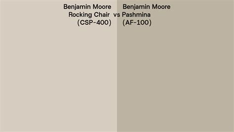 Benjamin Moore Rocking Chair Vs Pashmina Side By Side Comparison