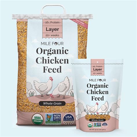 Buy Organic Chicken Layer Feed | Best Organic Layer Feed | Non-GMO – Mile Four