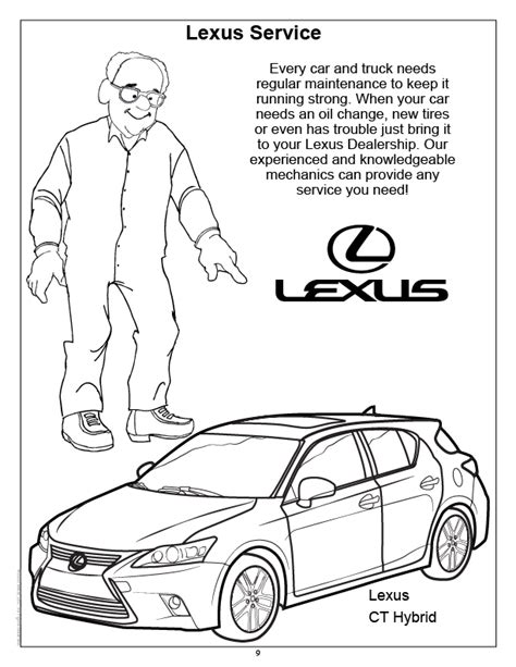 Lexus Imprint Coloring Book Coloring Home