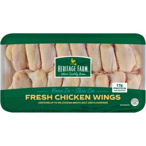 Heritage Farm Bone In Skin On Fresh Chicken Wings 1 Lb Pick N Save