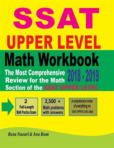 Ssat Upper Level Math Workbook The Most Comprehensive