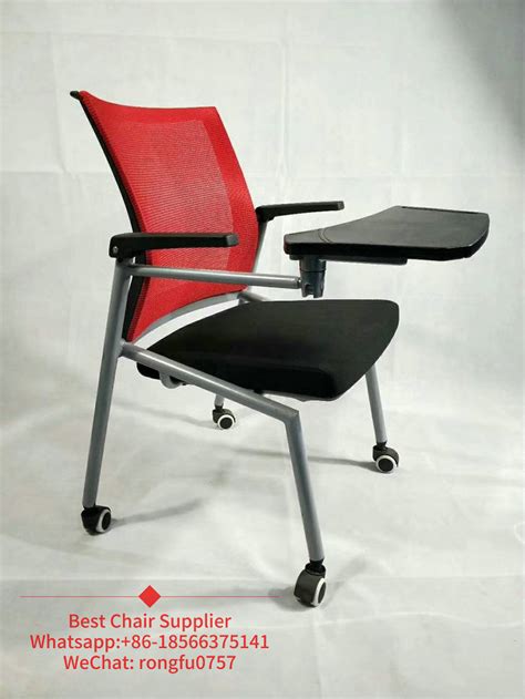 Flipper Mesh Folding Chair Conference Room Chairs With Wheels