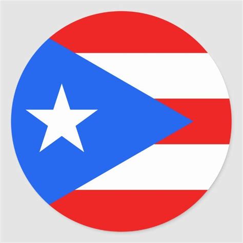 Flag of Puerto Rico Sticker | Zazzle | Puerto rico flag, Flag, Stickers