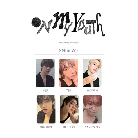 Jual Preorder Photocard Wayv On My Youth Smini Ver Pc Smini Wayv Nd