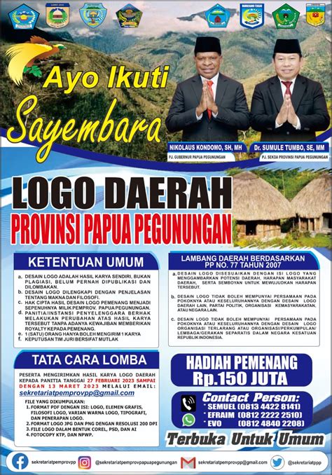 Sayembara Logo Daerah Provinsi Papua Pegunungan Diikuti Peserta