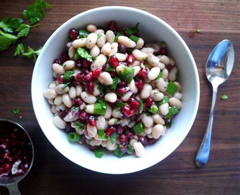 White Bean Salad With Pomegranate And Parsley