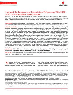 Fillable Online Improved Cardiopulmonary Resuscitation Performance With