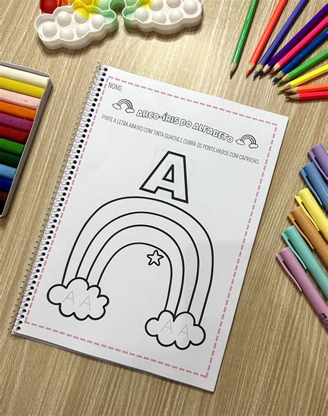 Como Escreve Arco Iris - Arco-irís do Alfabeto – Aula Turbinada – Loja de Recursos Pedagógicos ...