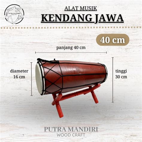 Jual Alat Musik Kendang Jawa 40 Cm Mainan Tradisional Gendang Jawa