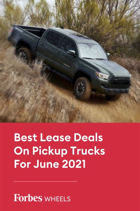 Best Lease Deals On Pickup Trucks For June 2021 | Best pickup truck, Pickup trucks, Lease deals