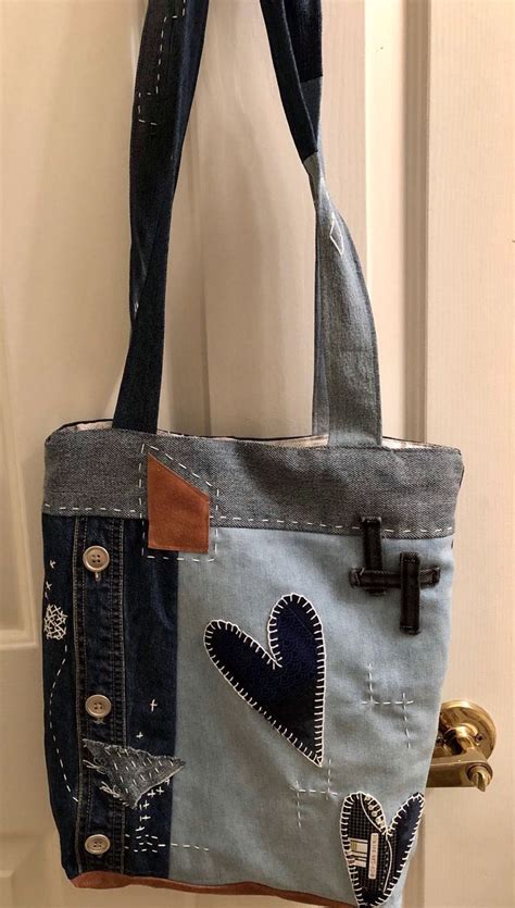 Denim Bag Diy Jeans Diy Cute Jeans Recycled Jeans Bag Upcycled